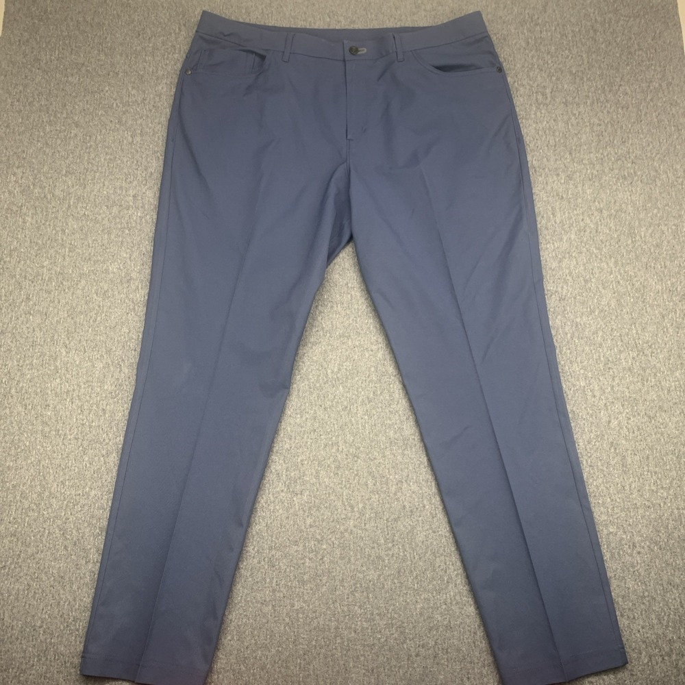 Public REC Men's Blue Pants Straight Leg Performance Golf - Size 40x30